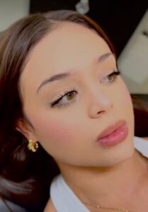 Cejas en polvo degradadas antes